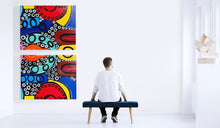 Load image into Gallery viewer, 36” X 48” Original  Art Diptych