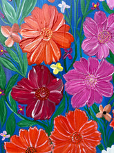 Load image into Gallery viewer, “Tropical Blossom”  Acrylic Painting 16” x 40”