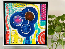 Load image into Gallery viewer, Abstract Art Framed 12” x 12”