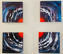 Load image into Gallery viewer, Abstract Acrylic Painting 12” X  12” Set of 4