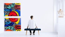 Load image into Gallery viewer, 36” X 48” Original  Art Diptych