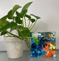 Acrylic Canvas Painting  5” x  5” x 1.5”