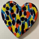 Resin Heart Magnet Original Art