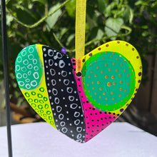 Load image into Gallery viewer, Hand painted Heart Shaped Ornament