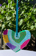 Load image into Gallery viewer, Hand painted Heart Shaped Ornament