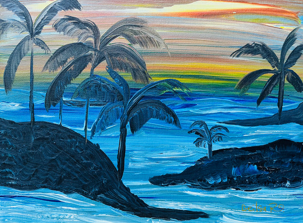 “ Vacation Vibes”  Original Painting 9" X 12"