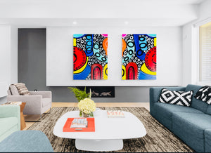 36” X 48” Original  Art Diptych