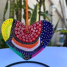 Load image into Gallery viewer, Hand Painted  Heart Shaped Ornament
