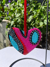 Load image into Gallery viewer, Hand Painted Heart Shaped Ornament
