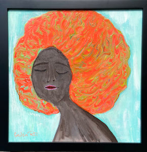 Abstract Art Framed 12” x 12”