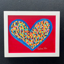 Load image into Gallery viewer, Happy Heart Framed Original Art 8” x 10”