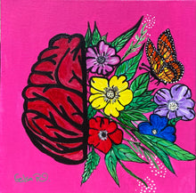 Load image into Gallery viewer, Acrylic on canvas Brain