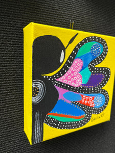 Half Butterfly Original Art 6” x 6”
