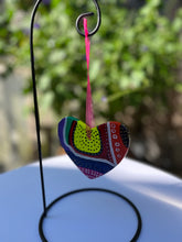 Load image into Gallery viewer, Hand Painted Heart Shaped Ornament