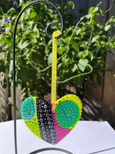 Load image into Gallery viewer, Hand painted Heart Shaped Ornament