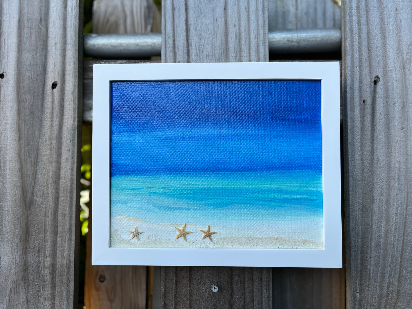 Framed Art Abstract painting 8” x 10”