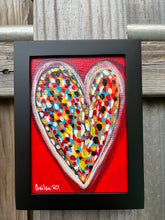 Load image into Gallery viewer, Happy Heart Framed Original Art  5 x 7