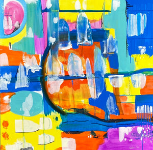 SOLD OUT 36” x 36” Acrylic painting