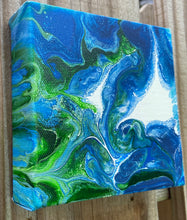 Load image into Gallery viewer, Small Acrylic Canvas Painting  5” x  5” x 1.5”