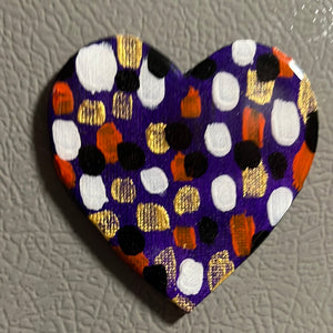 Resin Heart Magnet Original Art