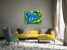 Load image into Gallery viewer, 40” x 30” Abstract Hand Painted Acrylic On Canvas