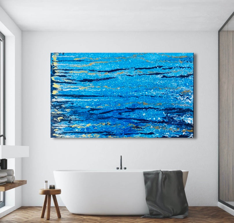 30” X 48”  Original Painting (Golden Dreams )