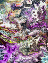Load image into Gallery viewer, Acrylic Pour Painting on Wood  8 x 10