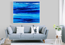 Load image into Gallery viewer, Framed Abstract Painting 48” x 60”