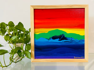 Abstract Art Framed 12” x 12”