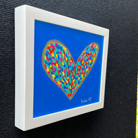 Happy Heart Framed Original Art 8” x 10”