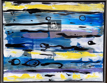 Load image into Gallery viewer, 16 x 20  Framed Abstract Original Acrylic Painting