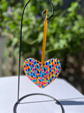 Hand Painted Heart Shaped Ornament