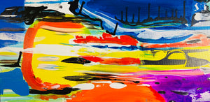 24” x 12” Abstract Painting