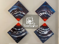 Abstract Acrylic Painting 12” X  12” Set of 4