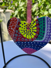 Load image into Gallery viewer, Hand Painted Heart Shaped Ornament
