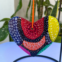 Load image into Gallery viewer, Hand Painted  Heart Shaped Ornament