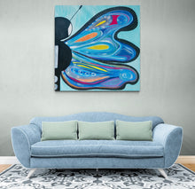 Load image into Gallery viewer, 36” x 36”  Butterfly Original Painting