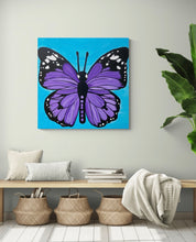Load image into Gallery viewer, 36” x 36”  Butterfly Original Painting