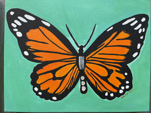Butterfly Original Painting 11 X 14