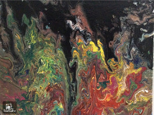 Abstract Acrylic Painting 18” x 24”
