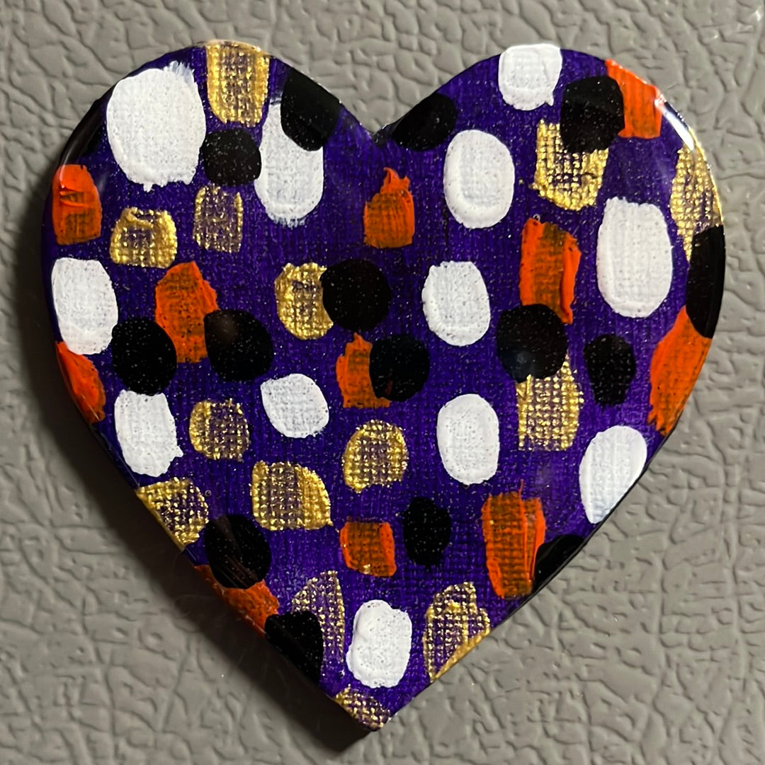 Resin Heart Magnet Original Art