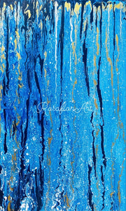 30” X 48”  Original Painting (Golden Dreams )