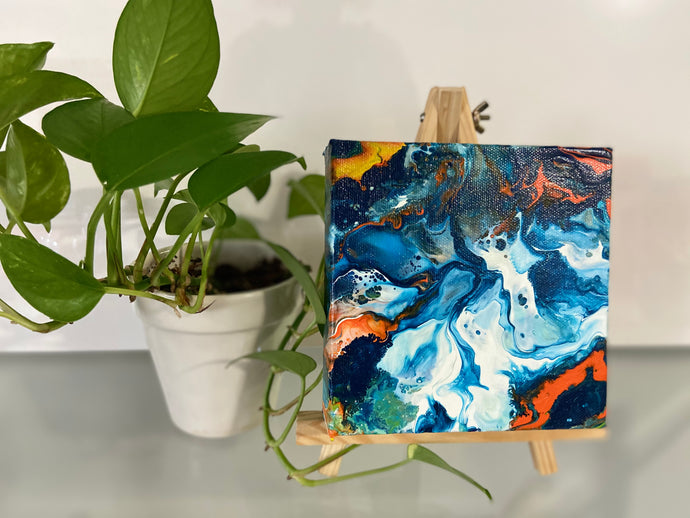 Acrylic Canvas Painting  6” x  6” x 1.5”