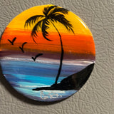 Resin Round Magnet Original Art