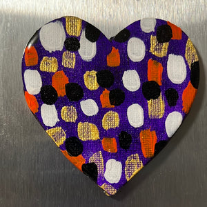 Resin Heart Magnet Original Art