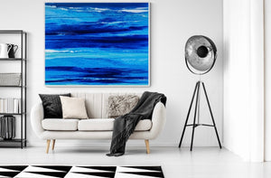 Framed Abstract Painting 48” x 60”